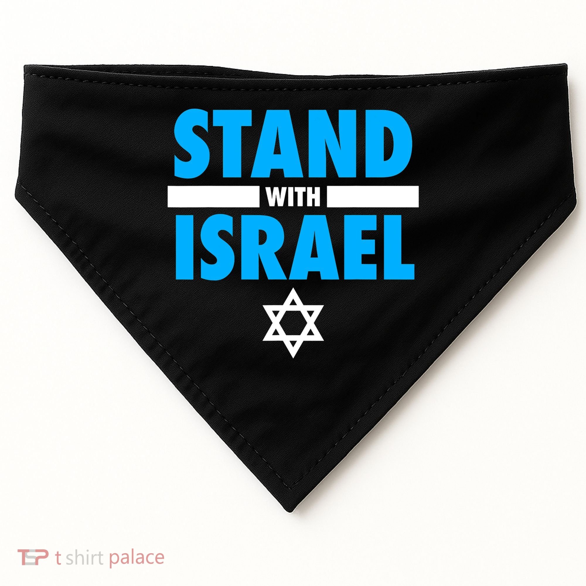 Stand With Israel USA-Made Doggie Bandana