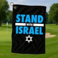 Stand With Israel Golf Towel thumb 1