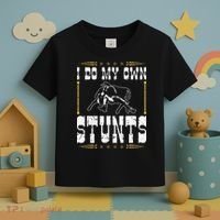 Steer Wrestling I Do My Own Stunts Rodeo Bulldogging Toddler T-Shirt thumb 3
