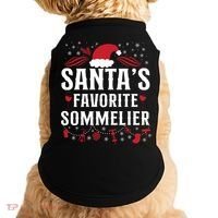 Sommelier Wine Ing Tasting Christmas Santa's Favorite Gift Doggie Tank thumb 0