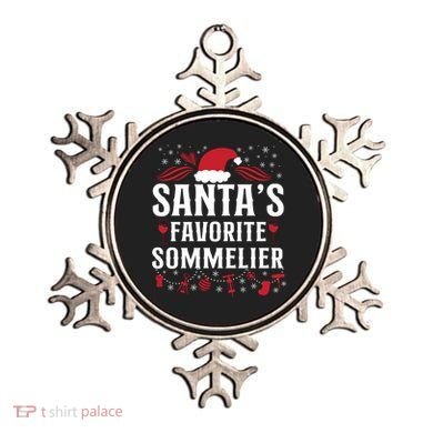 Sommelier Wine Ing Tasting Christmas Santa's Favorite Gift Ornament