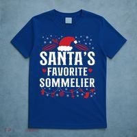 Sommelier Wine Ing Tasting Christmas Santa's Favorite Gift T-Shirt thumb 5