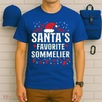Sommelier Wine Ing Tasting Christmas Santa's Favorite Gift T-Shirt thumb 6