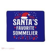 Sommelier Wine Ing Tasting Christmas Santa's Favorite Gift Mousepad thumb 0