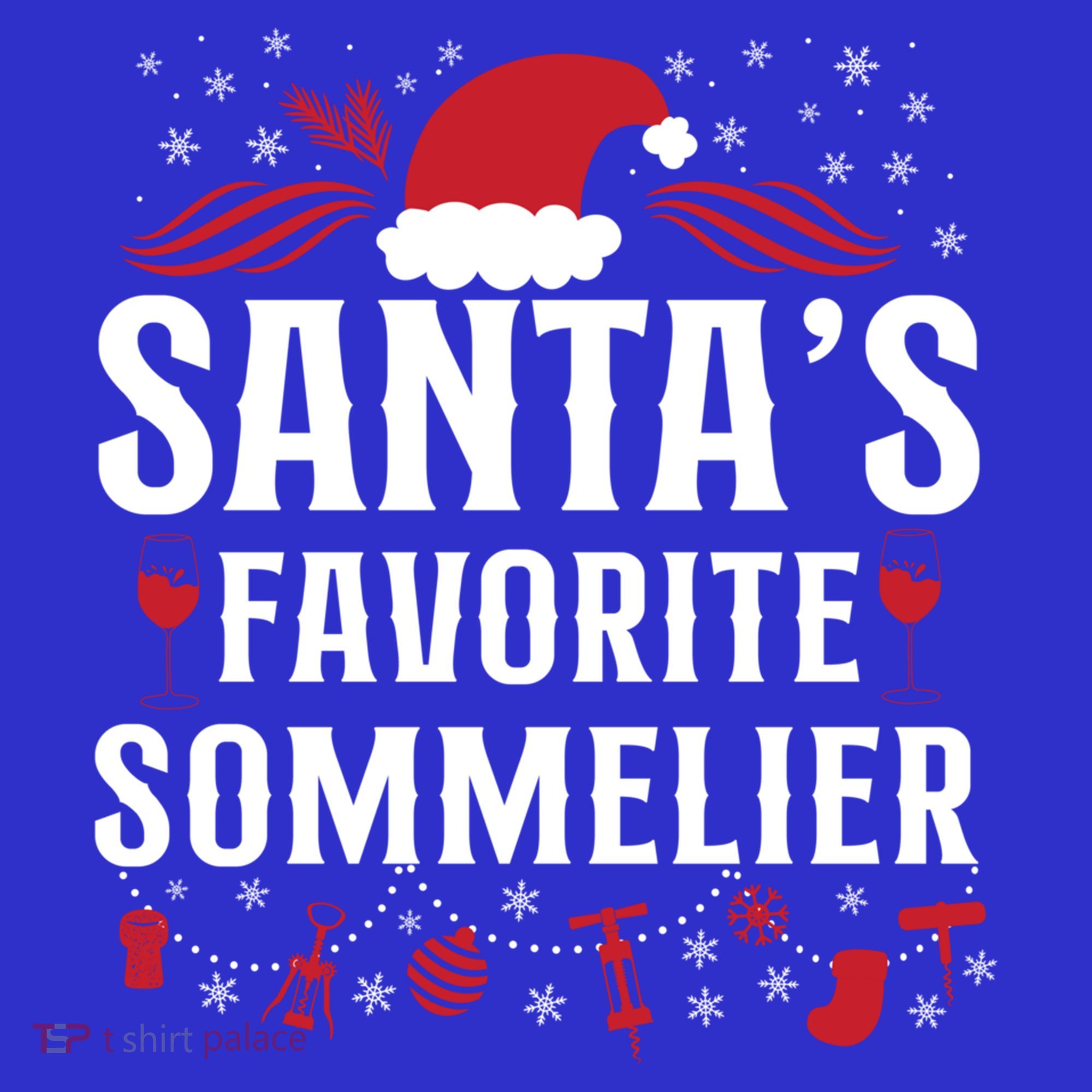 Sommelier Wine Ing Tasting Christmas Santa's Favorite Gift Women's Tank Top