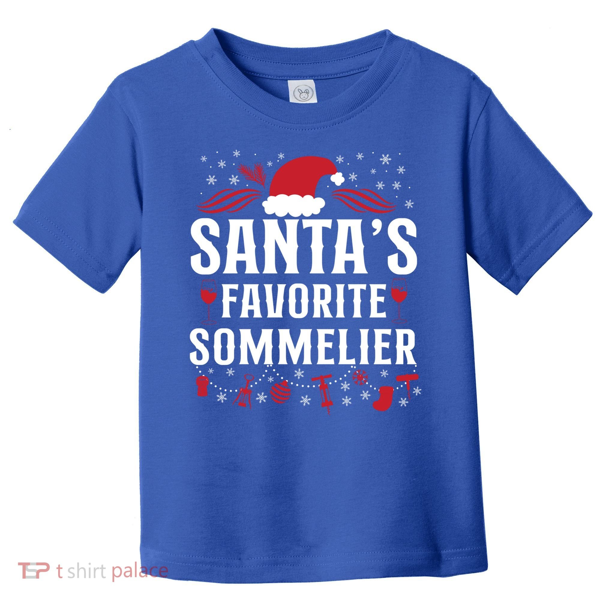Sommelier Wine Ing Tasting Christmas Santa's Favorite Gift Toddler T-Shirt