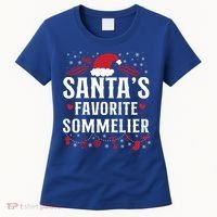 Sommelier Wine Ing Tasting Christmas Santa's Favorite Gift Women's T-Shirt thumb 0