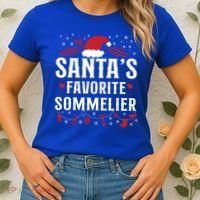Sommelier Wine Ing Tasting Christmas Santa's Favorite Gift Women's T-Shirt thumb 2