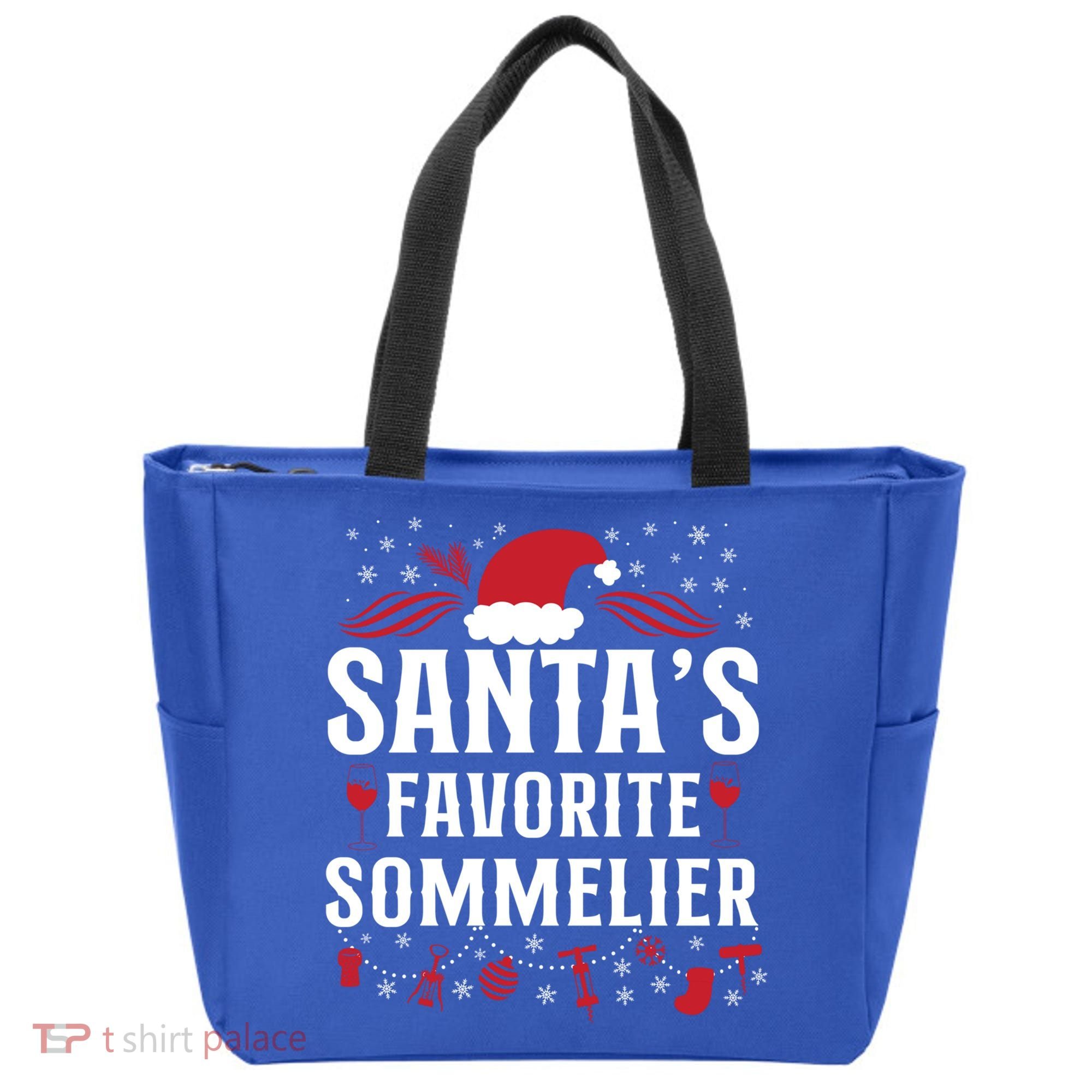 Sommelier Wine Ing Tasting Christmas Santa's Favorite Gift Tote Bag