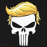 Skull With Iconic Trump Hair President Supporter Visor thumb 3