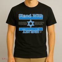 Stand With Israel Biblical Jewish Pro Israeli Christian Jew T-Shirt thumb 3