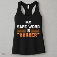Safe Word Is Harder Naughty Dirty Adult Humor Sub Dom Women's Tank Top thumb 3