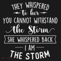 She Whispered I Am The Storm Motivational Quote Inspiration Gift Bucket Hat thumb 4