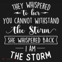 She Whispered I Am The Storm Motivational Quote Inspiration Visor thumb 3