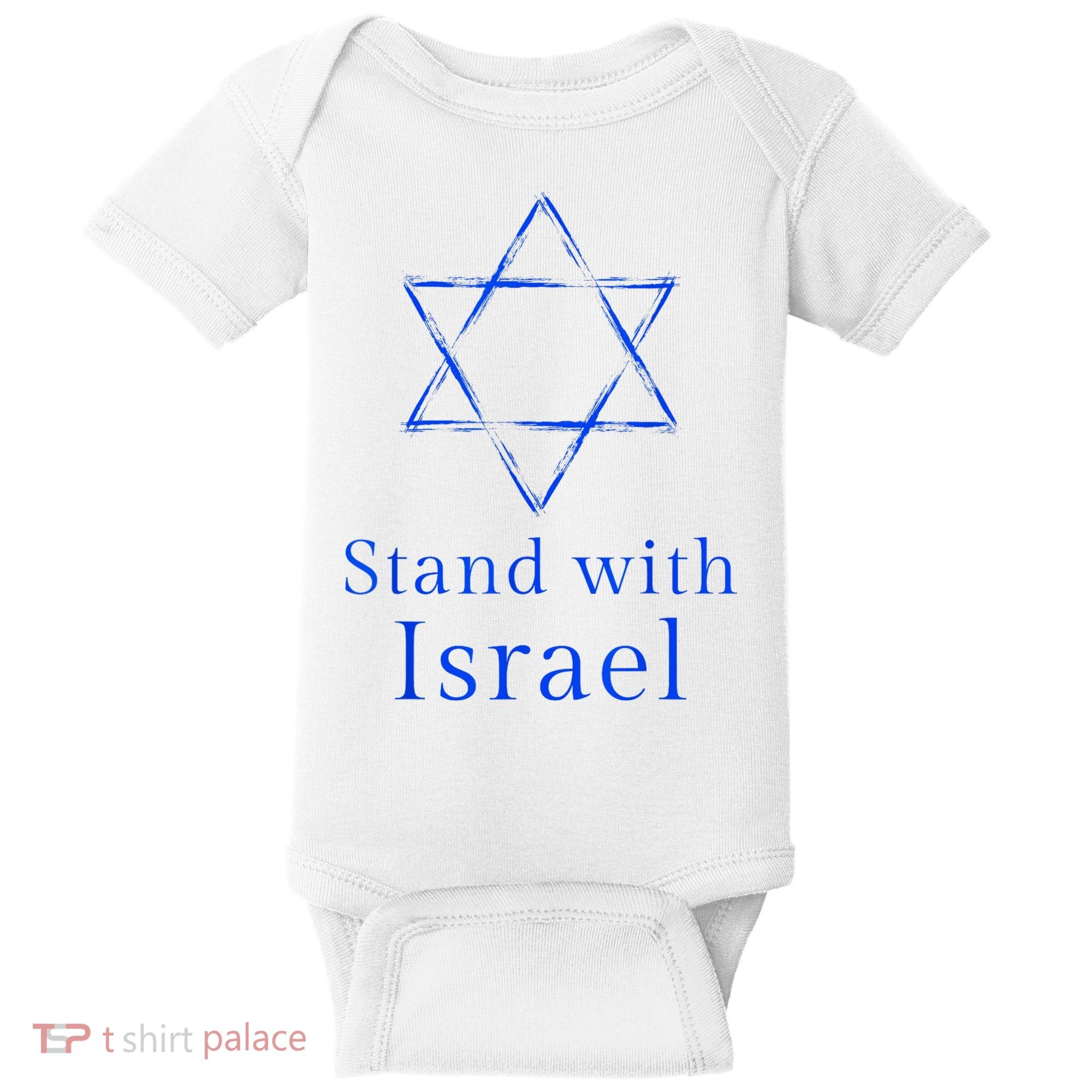 Stand With Israel! Support Israel Baby Bodysuit
