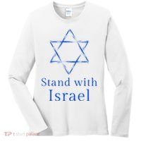 Stand With Israel! Support Israel Women's Long Sleeve Shirt thumb 0
