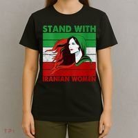 Stand With Iranian Women Iran Flag Retro Vintage T-Shirt thumb 4