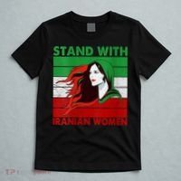 Stand With Iranian Women Iran Flag Retro Vintage T-Shirt thumb 5