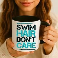 Swim Hair Don't Care Coffee Mug thumb 3