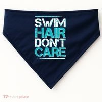 Swim Hair Don't Care USA-Made Doggie Bandana thumb 0