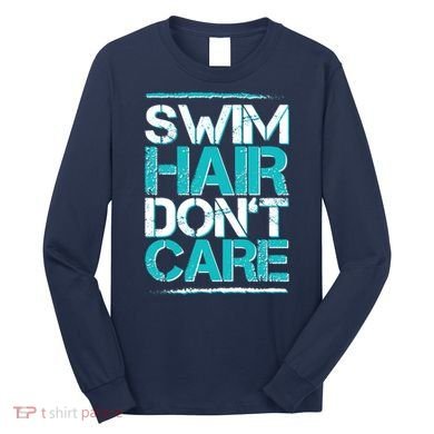 Swim Hair Don't Care Long Sleeve Shirt