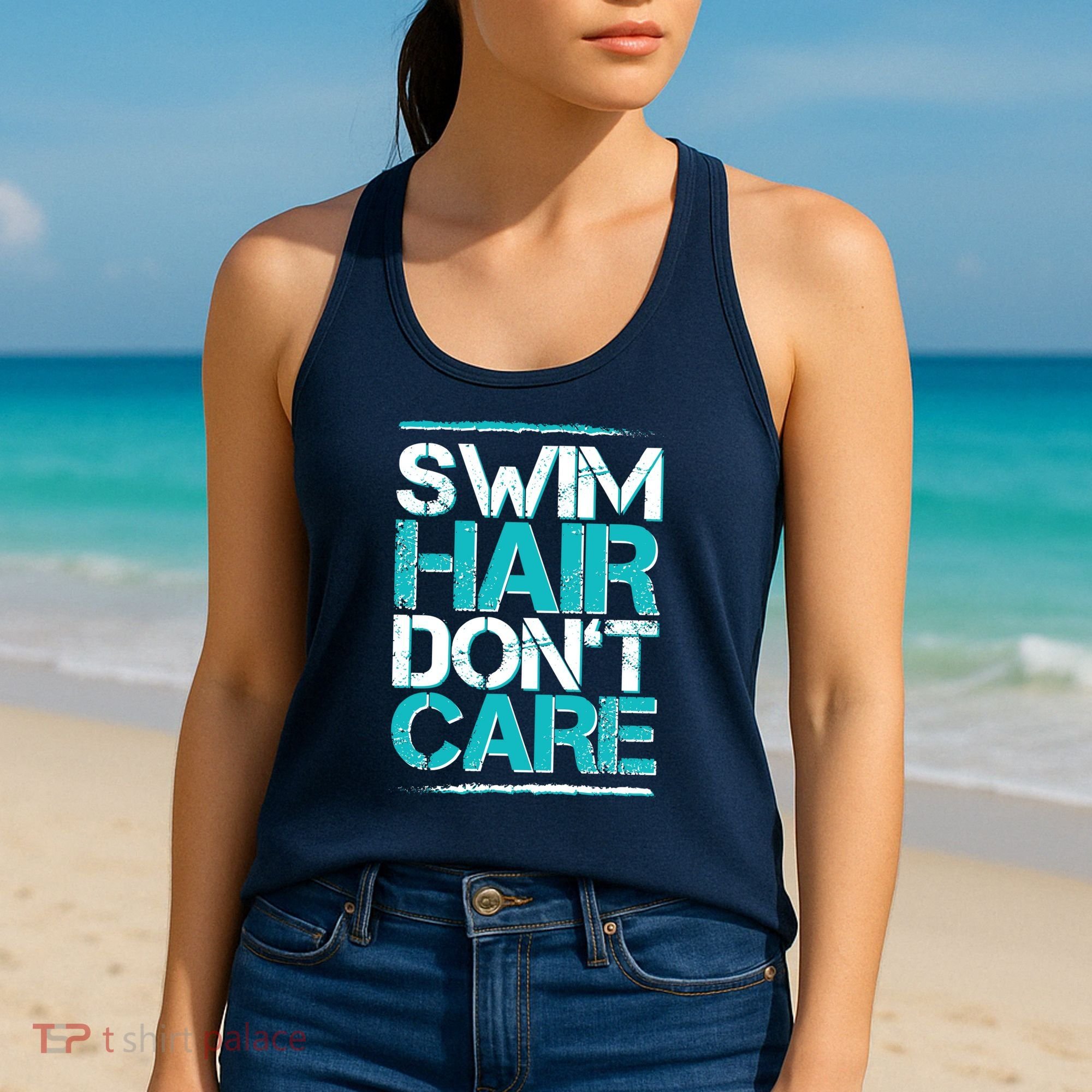 Swim Hair Don't Care Women's Tank Top
