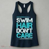 Swim Hair Don't Care Women's Tank Top thumb 3