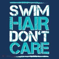 Swim Hair Don't Care Women's Long Sleeve Shirt thumb 2