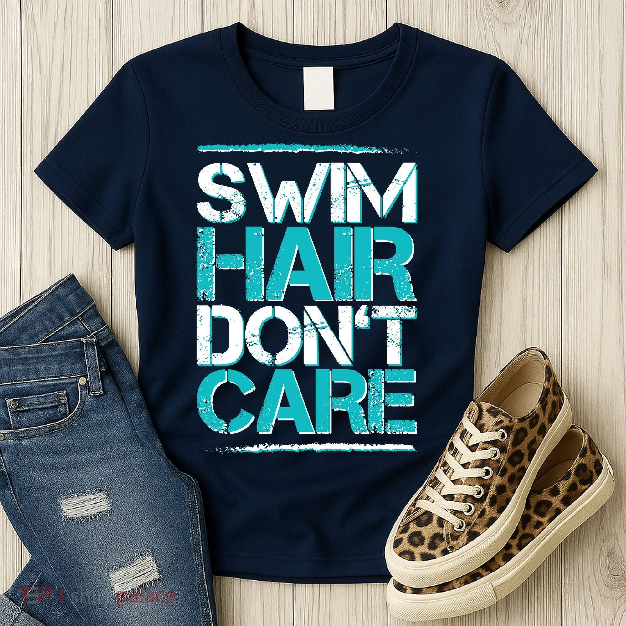 Swim Hair Don't Care Women's T-Shirt
