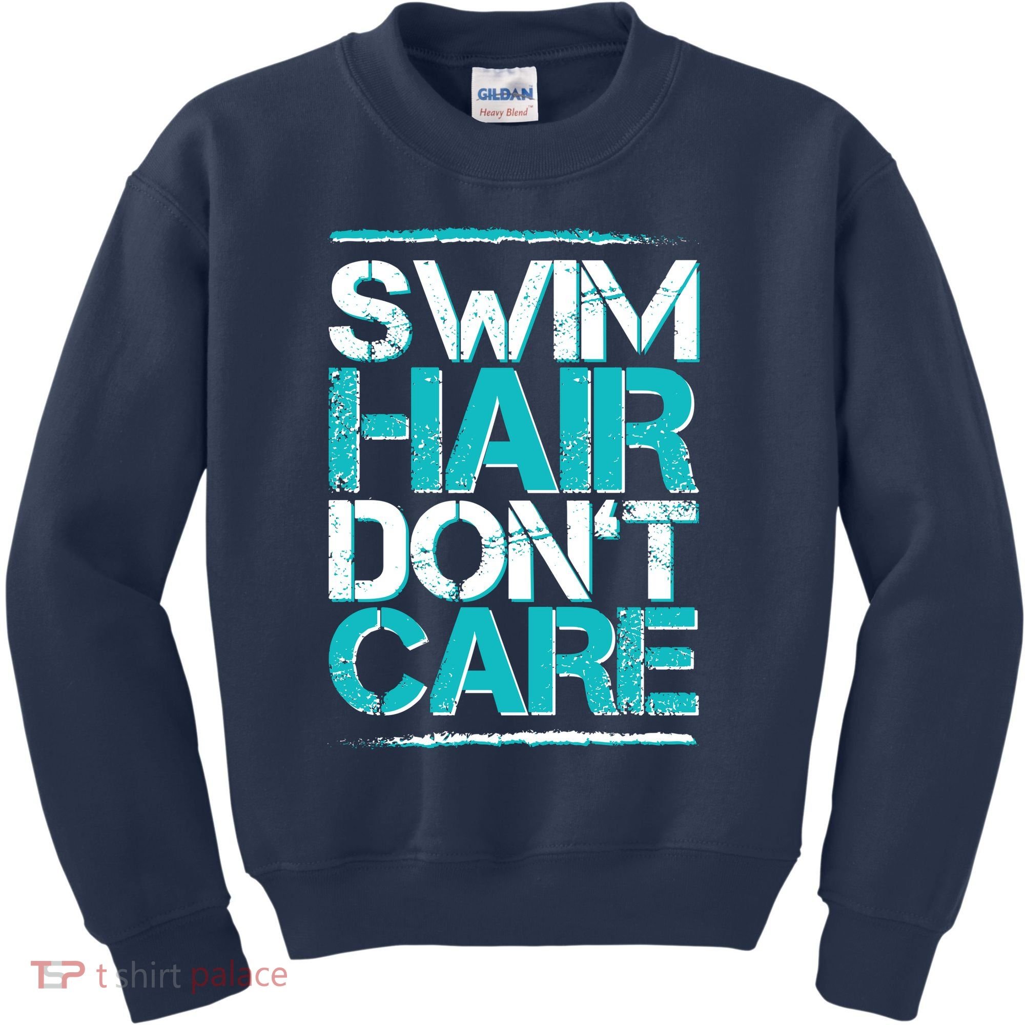 Swim Hair Don't Care Kids Sweatshirt