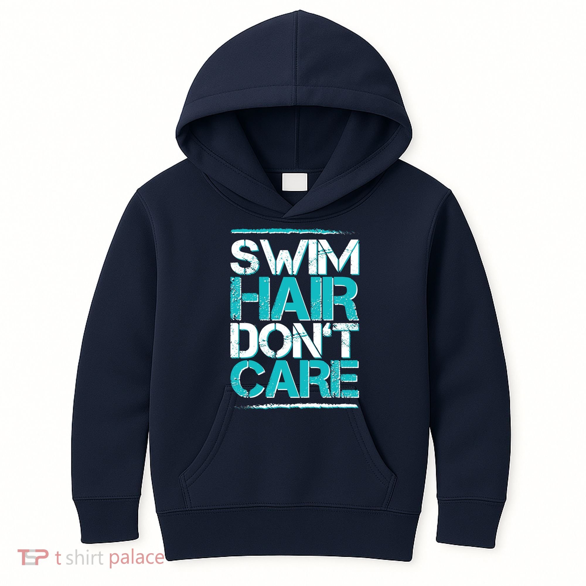 Swim Hair Don't Care Kids Hoodie