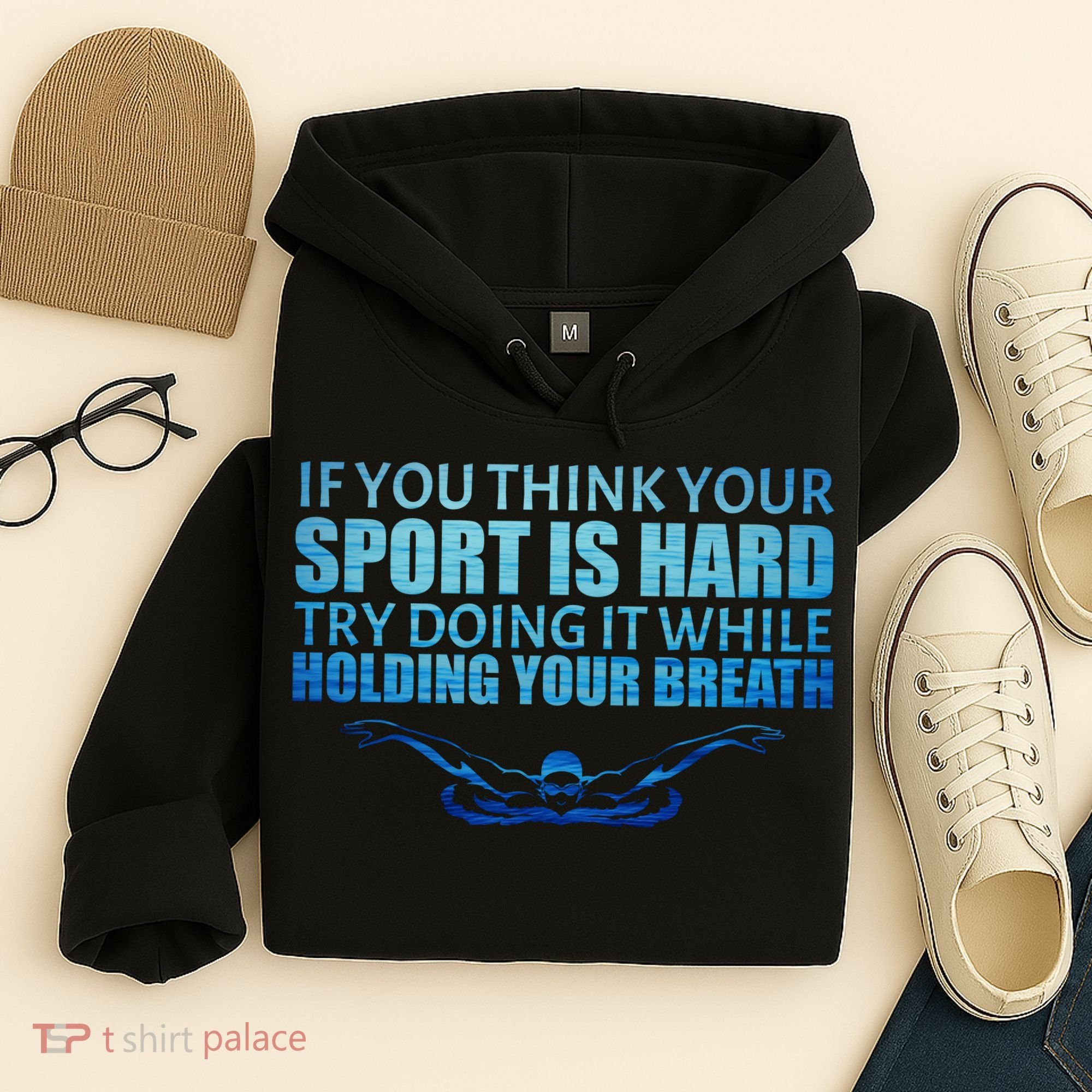 Swimming Is Hard Hoodie
