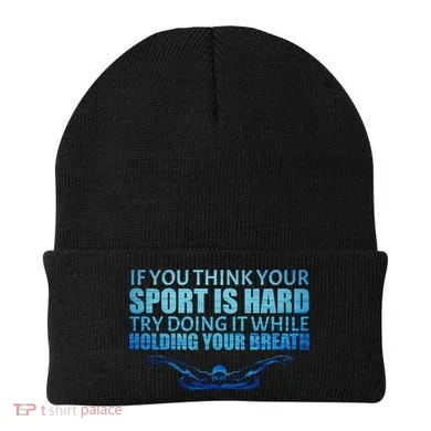 Swimming Is Hard Beanie