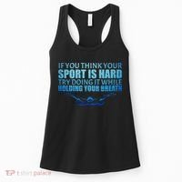 Swimming Is Hard Women's Tank Top thumb 0