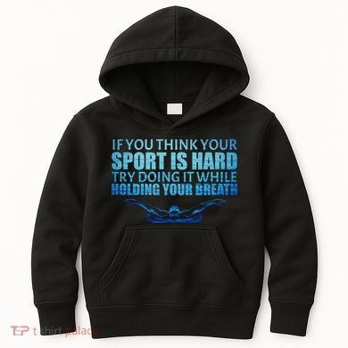 Swimming Is Hard Kids Hoodie