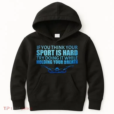 Swimming Is Hard Kids Hoodie