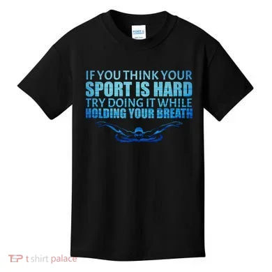 Swimming Is Hard Kids T-Shirt