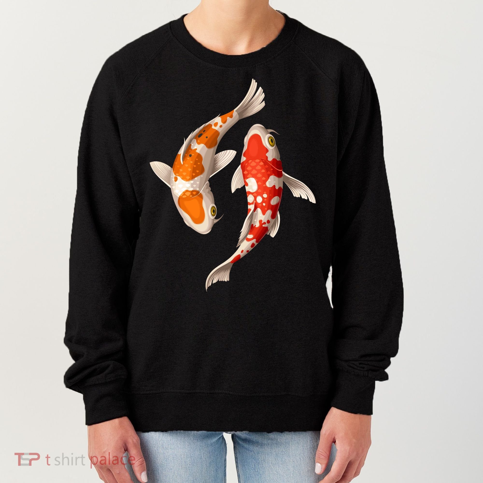 Swimming Koi Fishes Women's Sweatshirt