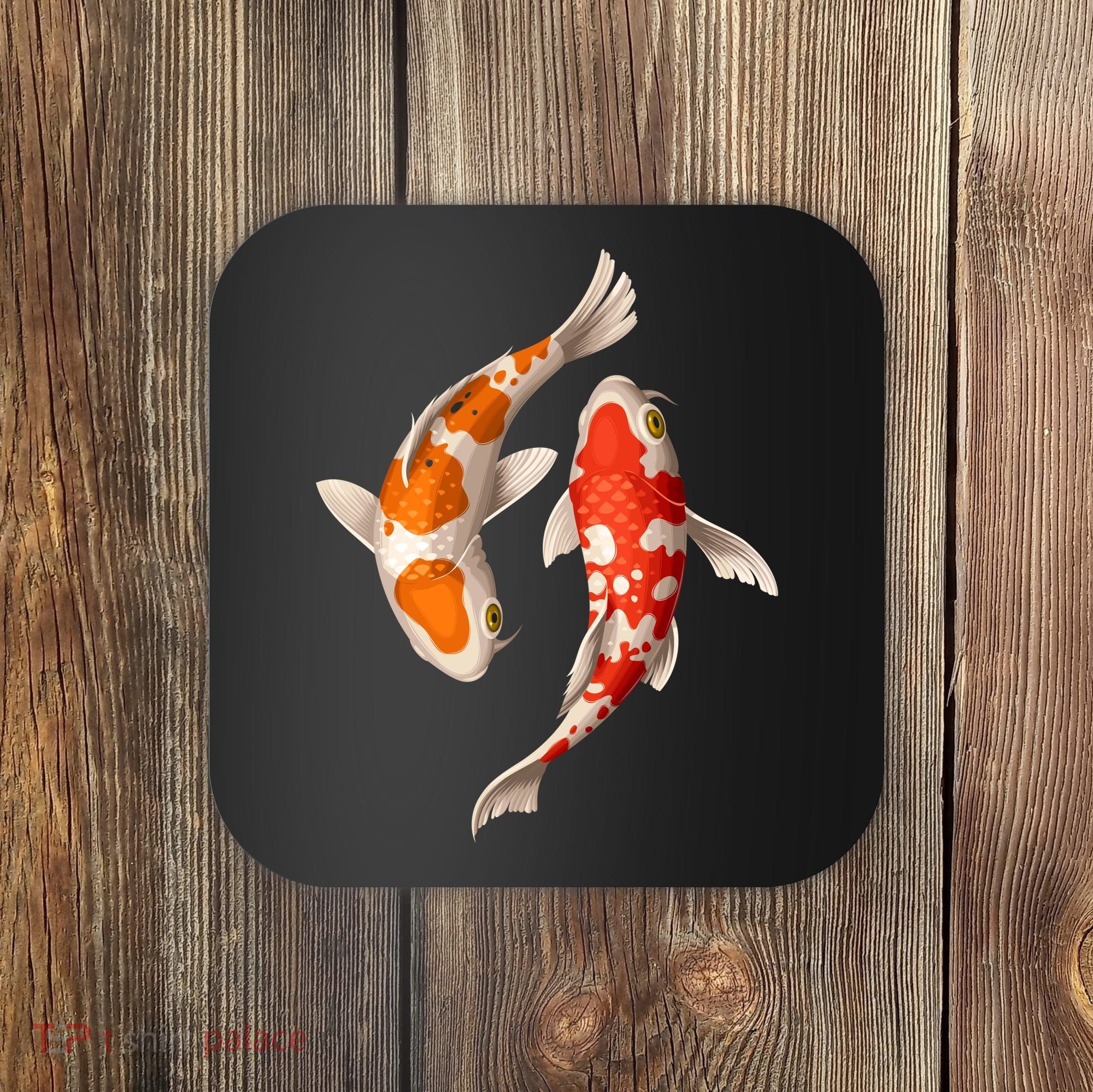 Swimming Koi Fishes Coaster