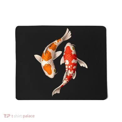 Swimming Koi Fishes Mousepad