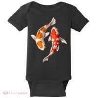Swimming Koi Fishes Baby Bodysuit thumb 0