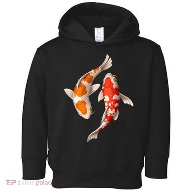 Swimming Koi Fishes Toddler Hoodie