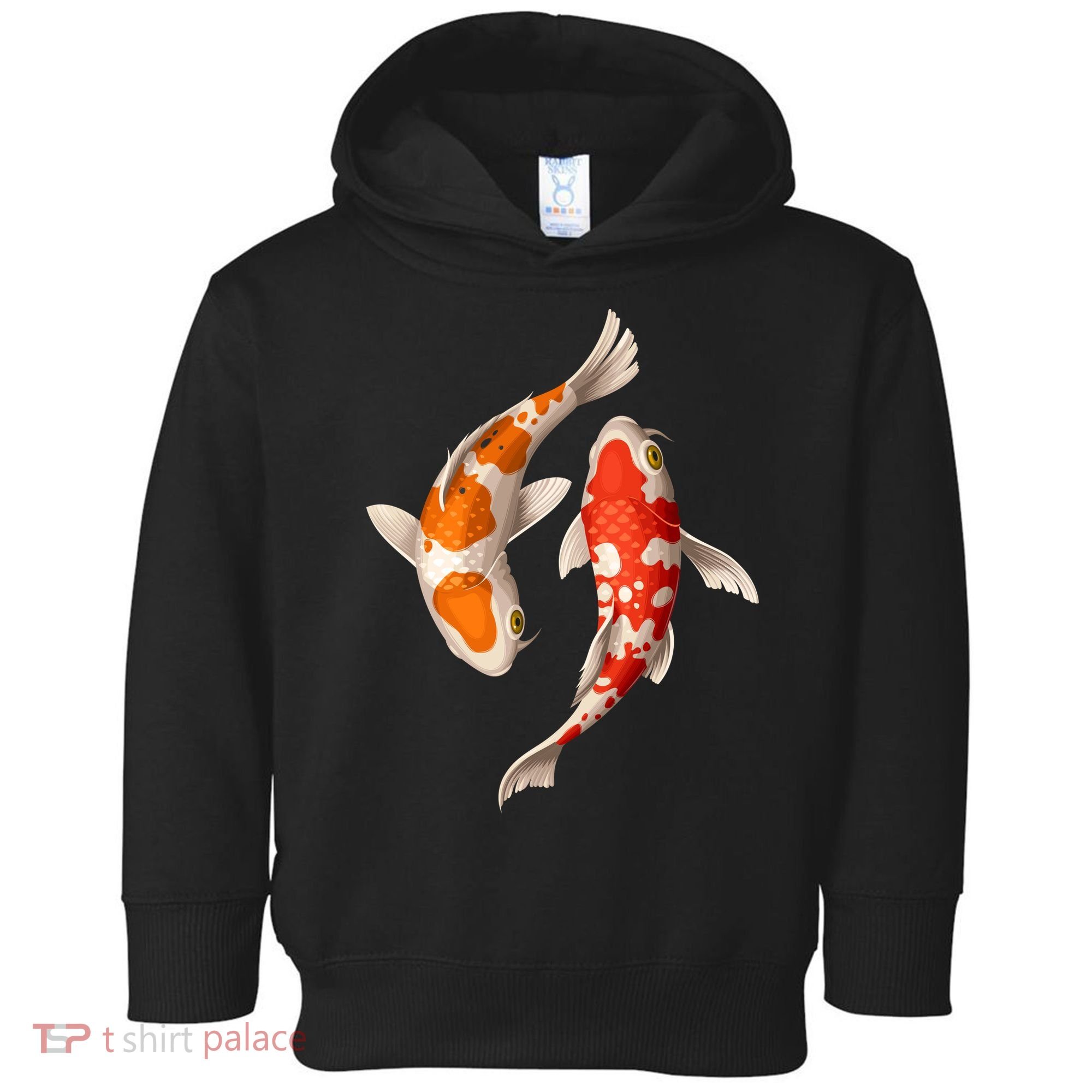 Swimming Koi Fishes Toddler Hoodie