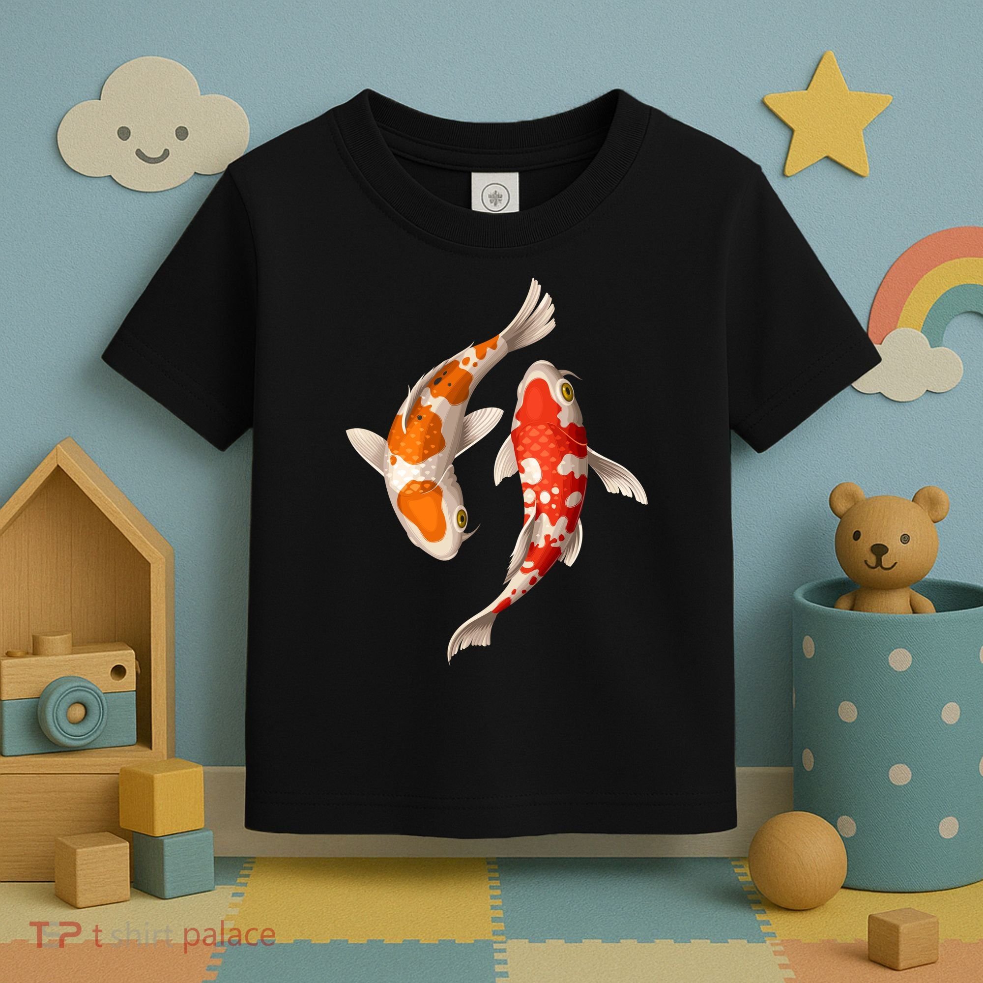 Swimming Koi Fishes Toddler T-Shirt