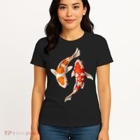 Swimming Koi Fishes Women's T-Shirt thumb 4