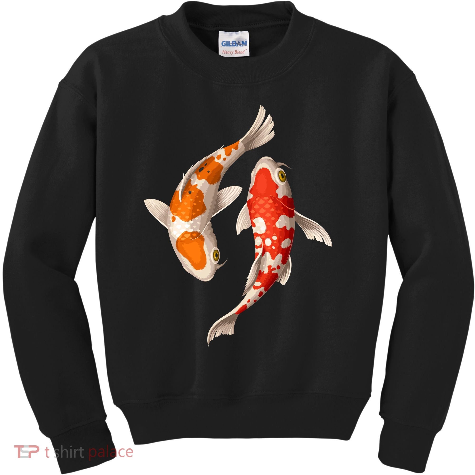 Swimming Koi Fishes Kids Sweatshirt