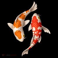 Swimming Koi Fishes Kids Sweatshirt thumb 2