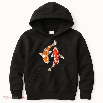 Swimming Koi Fishes Kids Hoodie