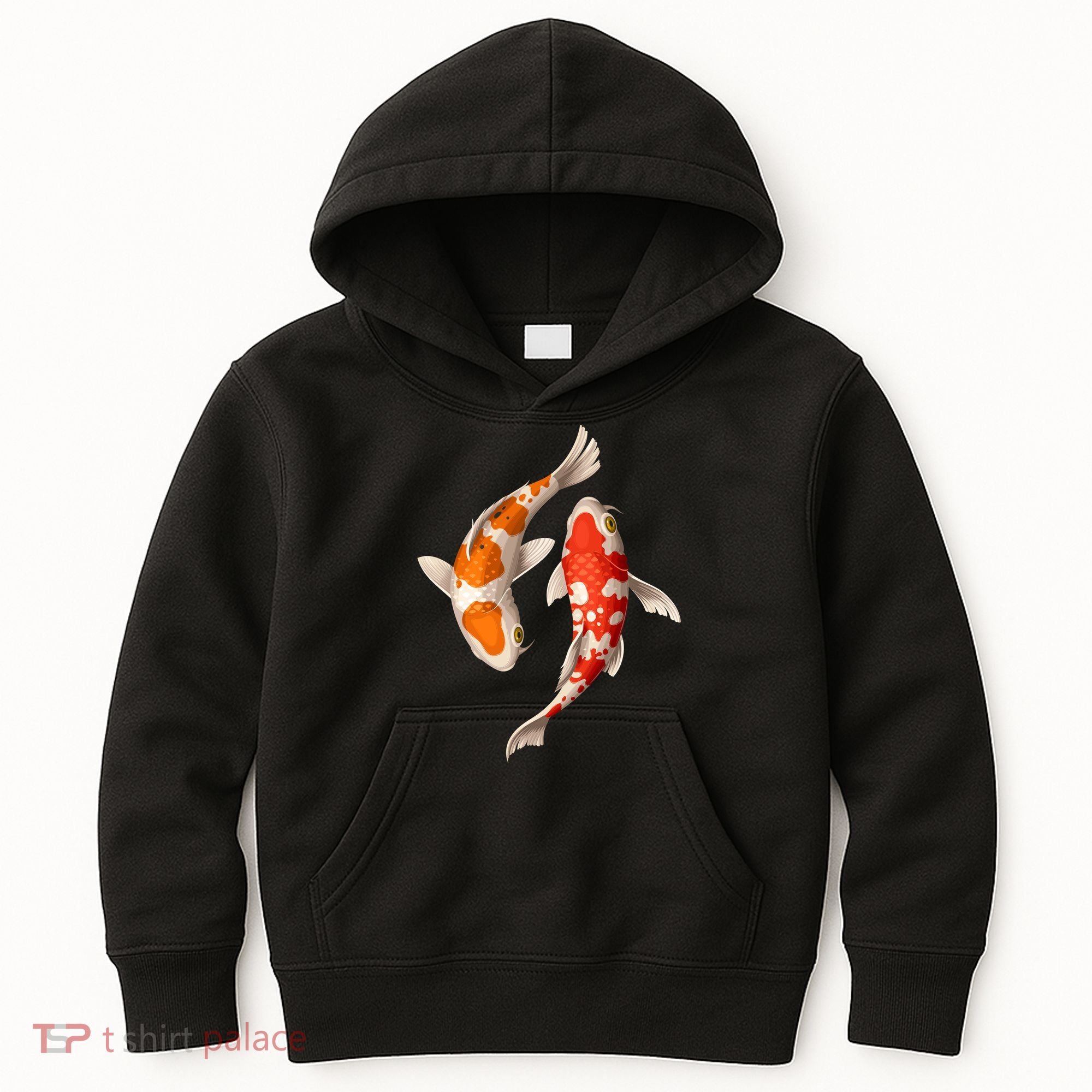 Swimming Koi Fishes Kids Hoodie