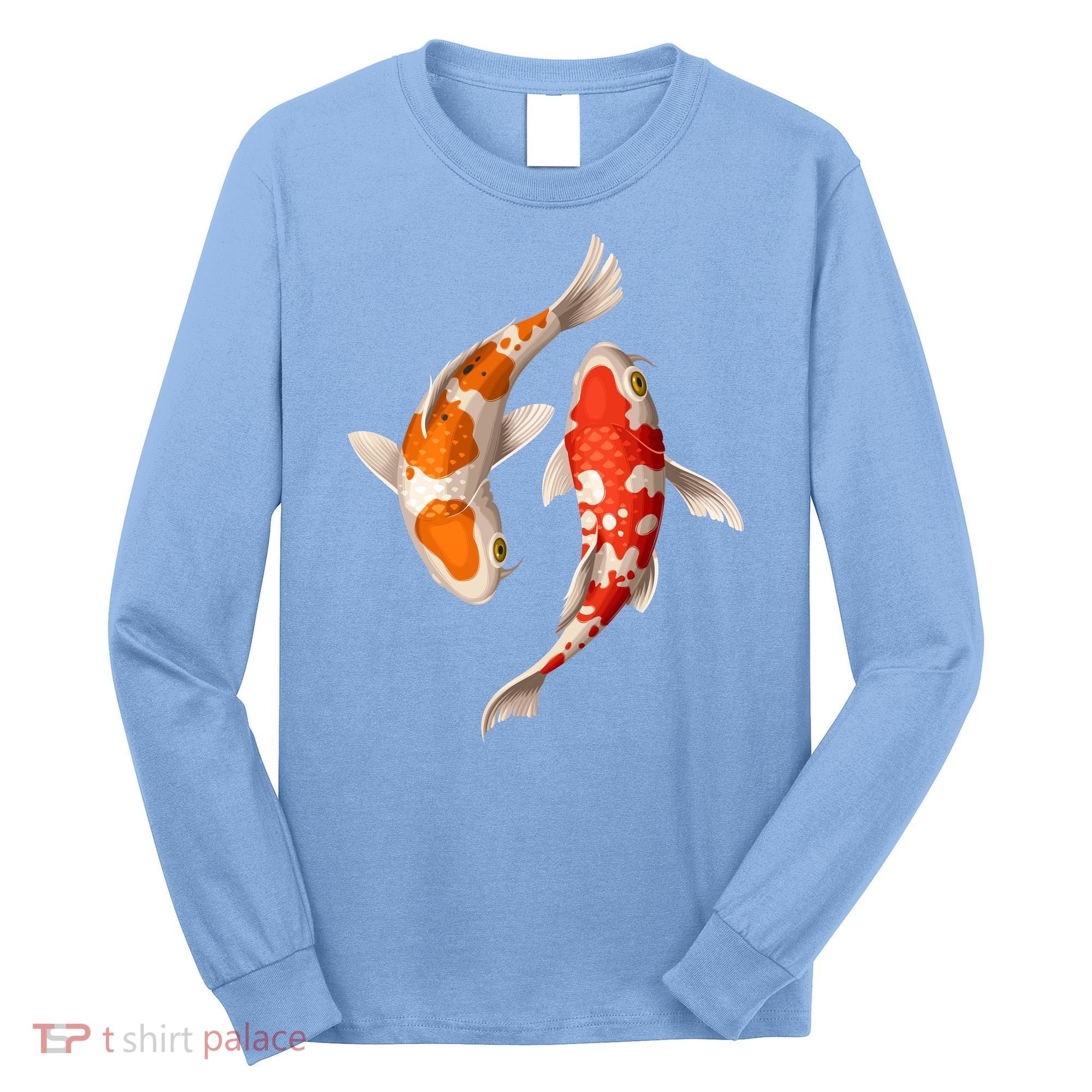 Swimming Koi Fishes Long Sleeve Shirt